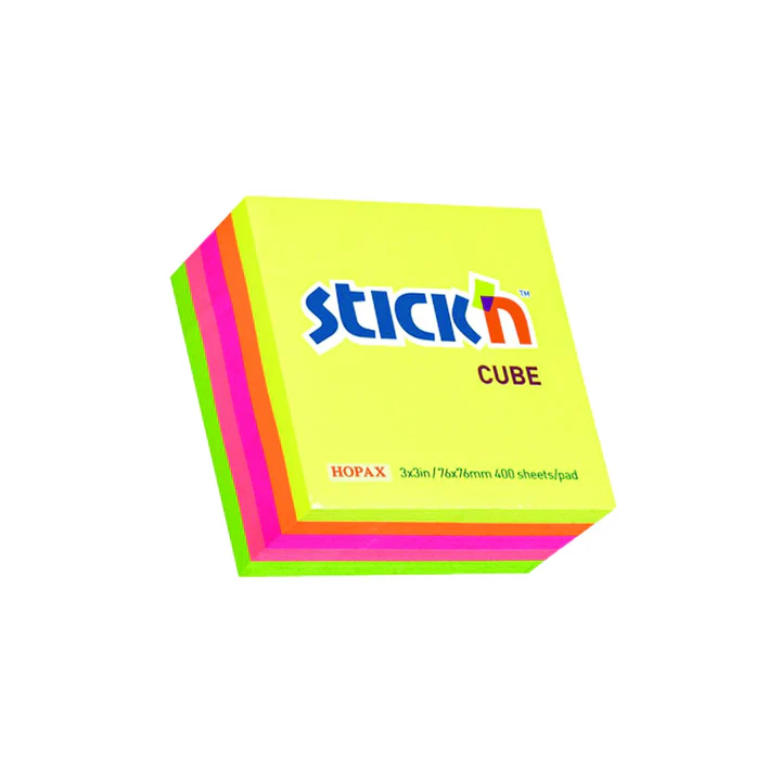 [PP0394] STICKY CUBE NEON 75X75MM