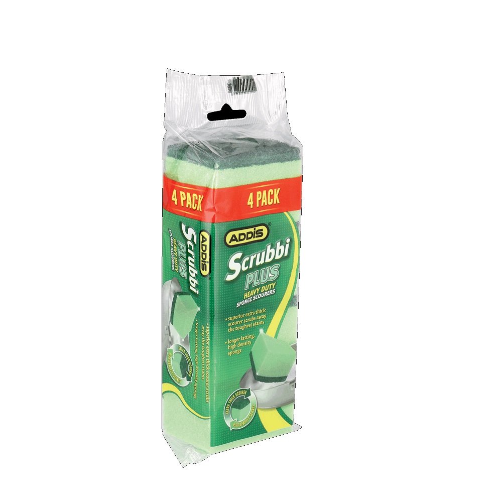 [PP1327] ADDIS JUMBO SPONGE SCOURERS - 4PK
