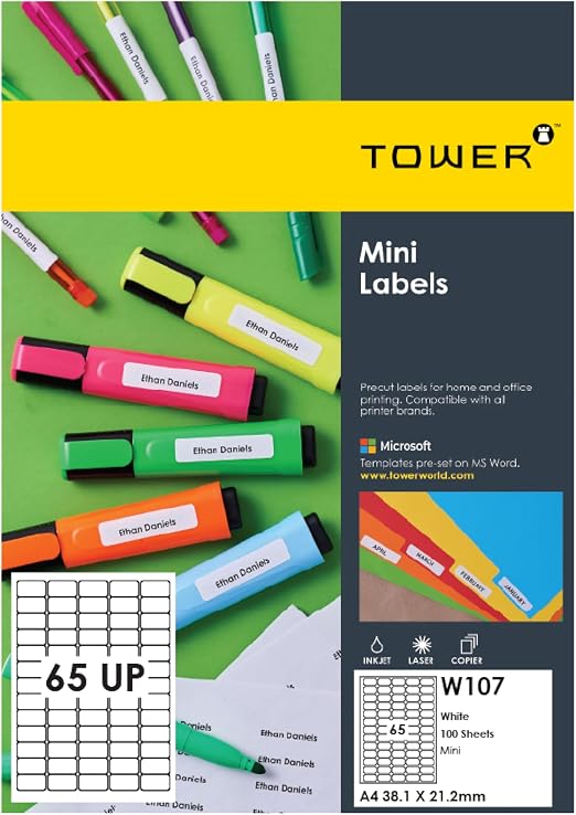 TOWER MINI LABELS W107