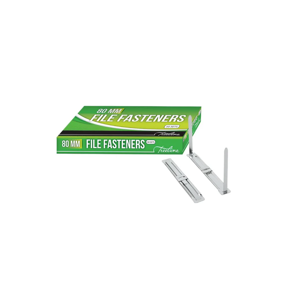 [PP0166] FILE FASTENERS- PRONGS & COMPRESSORS 80MM- BOX