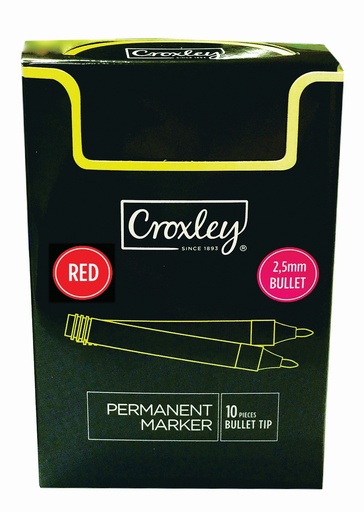 [PP0468] [PP0468] CROXLEY PERMANENT MARKER BULLET RED
