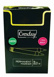 [PP0469] [PP0469] CROXLEY PERMANENT MARKER BULLET GREEN 