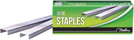 [PP0492] [PP0492] 26/6 STAPLES (BOX OF 5000)