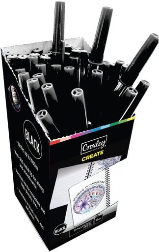 [PP0495] [PP0495] CROXLEY CREATE BALLPOINT PEN BLACK 50S