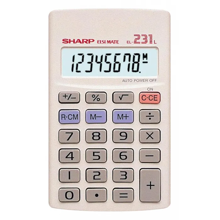 [PP0829] [PP0829] SHARP EI231L POCKET CALCULATOR