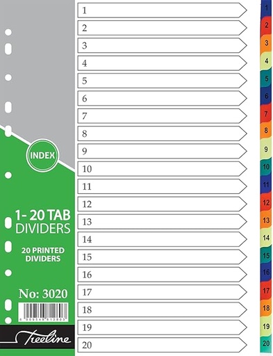 [PP0979] [PP0979] A4 PP DIVIDER 1-31 PRINTED COLOUR
