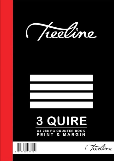 [PP0007] [PP0007] 3 QUIRE - 288 PG RULED F&M A4 EACH