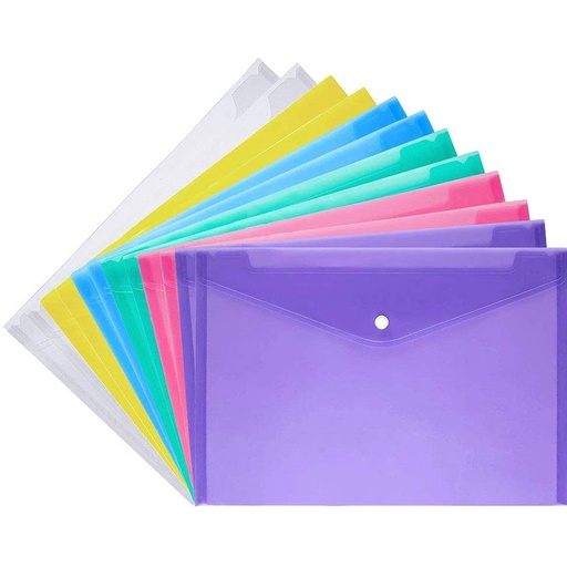 [PP0011] [PP0011] A4 ENVELOPE WITH BUTTON ASS. COLOUR