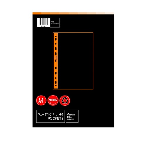 [PP0027] [PP0027] A4 CROXLEY FILING POCKETS 100PK : 50MIC